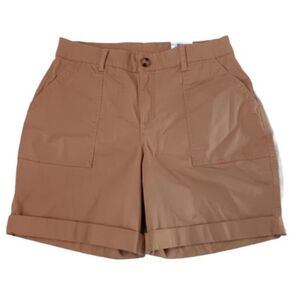 NWT Style & Co Mid Rise Bermuda Short | Roll Cuff | Warm Toffee